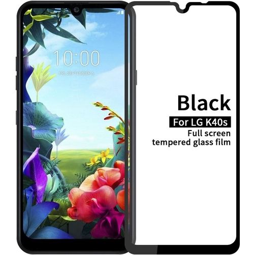 Mobigear Premium LG K40s Verre trempé Protection d'écran - Compatible Coque - Noir