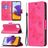 Mobigear Butterfly Housse Samsung Galaxy A22 5G Etui Porte-Monnaie - Magenta