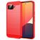 Mobigear Brushed Slim Coque Google Pixel 10a Coque arrière en TPU Souple - Rouge