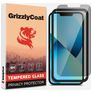 GrizzlyCoat Easy Fit AntiSpy iPhone 13 Pro Verre trempé Protection d'écran Confidentialité - Compatible Coque + Cadre d'installation