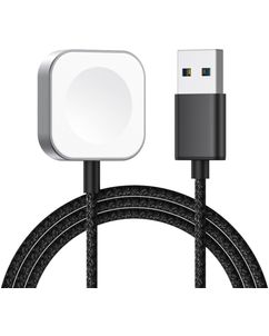 Mobigear USB-A Magnetic - Chargeur Apple Watch 1 mètre 3W 0.6A - Noir