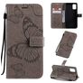 Mobigear Butterfly Housse Samsung Galaxy A71 Etui Porte-Monnaie - Gris