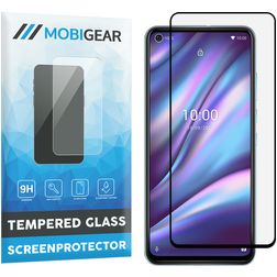 Mobigear Premium Wiko View 5 Verre trempé Protection d'écran - Compatible coque - Noir