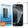 Mobigear Premium iPhone 16 Pro Verre trempé Protection d'écran - Compatible Coque - Noir (Lot de 2)