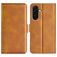 Mobigear Slim Magnet Housse Samsung Galaxy A37 Etui Porte-Monnaie - Cognac