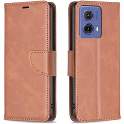 Mobigear Excellent Housse Motorola Moto G85 Etui Porte-Monnaie - Marron