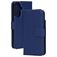 Mobiparts Wallet Samsung Galaxy A57 Cuir véritable Étui Portefeuille - Bleu