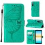 Mobigear Butterfly Housse Sony Xperia 10 IV Etui Porte-Monnaie - Vert