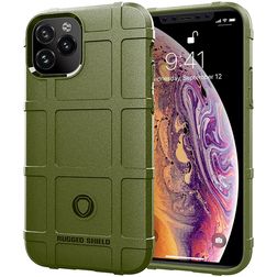 Mobigear Rugged Shield iPhone 11 TPU souple Coque arrière Antichoc - Vert