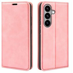 Mobigear Retro Slim Samsung Galaxy S26 Étui Portefeuille - Rose