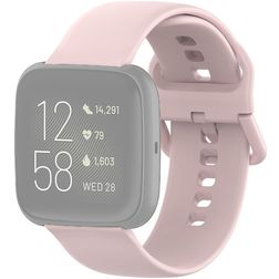 Mobigear Sport Buckle Bracelet Silicone Fitbit Versa Fermeture boucle ardillon - Rose