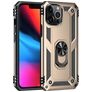 Mobigear Armor Ring Coque iPhone 13 Pro Max Coque arrière Rigide Anti-Chocs avec Anneau-Support - Or