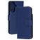 Mobiparts Wallet Housse Samsung Galaxy A27 Etui en Cuir Véritable Porte-Monnaie - Bleu