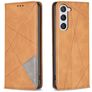 Mobigear Rhombus Slim Housse Samsung Galaxy S25 Etui - Cognac
