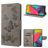 Mobigear Butterfly Housse Samsung Galaxy M53 Etui Porte-Monnaie - Gris