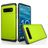 Mobigear Card Coque Samsung Galaxy S10 Coque arrière Rigide Anti-Chocs avec Porte-Cartes - Vert