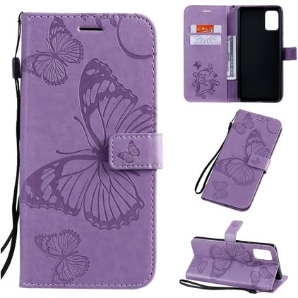 Mobigear Butterfly Samsung Galaxy A71 Étui Portefeuille - Violet