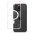 CARE by PanzerGlass Flagship Coque iPhone 16 Pro Max MagSafe Coque arrière Rigide - Transparent / Blanc