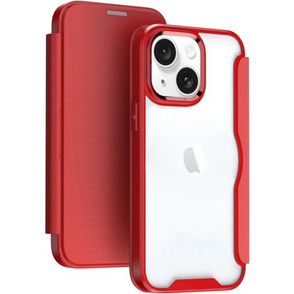 Mobigear Smart Fit Housse iPhone 15 Etui Rigide - Rouge