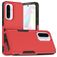 Mobigear Heavy Armor Coque Samsung Galaxy A36 Coque arrière Rigide Anti-Chocs - Rouge