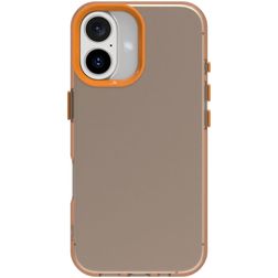 Mobigear Crystal Coque iPhone 16 Coque arrière Rigide - Orange