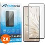 Mobigear Premium HONOR 70 Verre trempé Protection d'écran - Compatible Coque - Noir (Lot de 2)