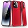 Mobigear Slim Armor Coque iPhone 15 Pro Max Coque arrière Rigide Anti-Chocs - Rouge