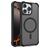 Mobigear Armor Shield Coque iPhone 16 Pro MagSafe Coque arrière Rigide - Noir