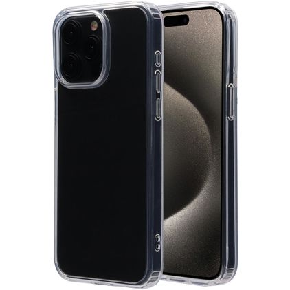 Mobiparts Classic Coque Transparente iPhone 15 Pro Max Coque arrière Rigide - Transparent