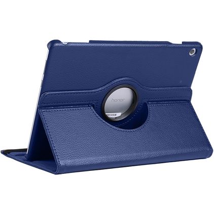 Mobigear DuoStand Coque Huawei MediaPad T5 10.1 Etui Rotatif - Dark Blue