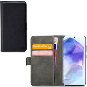 Mobilize Classic Gelly Wallet Housse Samsung Galaxy A55 Etui Porte-Monnaie - Noir