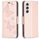 Mobigear Butterfly Housse Samsung Galaxy S23 Etui Porte-Monnaie - Rose doré