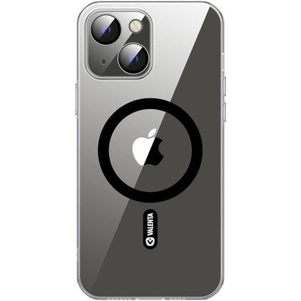 Valenta Coque Transparente iPhone 14 MagSafe Coque arrière en Verre trempé - Transparent