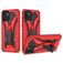 Mobigear Armor Stand Samsung Galaxy A03 Plastique rigide Coque arrière Antichoc avec béquille - Rouge