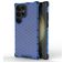 Mobigear Honeycomb Coque Samsung Galaxy S24 Ultra Coque arrière Rigide Anti-Chocs - Bleu