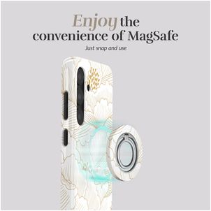 MIO Holder MagSafe Bague téléphone - White Roses Universel