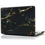 Mobigear Marble MacBook Pro 15 Pouces (2008-2012) Coque - Noir / Marron - Model A1260 / A1286