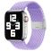Mobigear Braided Bracelet Nylon pour Apple Watch Fermeture à pince - 49/46/45/44 mm - Violet