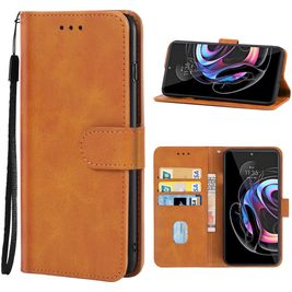 Mobigear Wallet 3 Housse Motorola Edge 30 Ultra Etui Porte-Monnaie - Marron