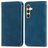 Mobigear Retro Slim Housse Samsung Galaxy S25 Etui Porte-Monnaie - Bleu