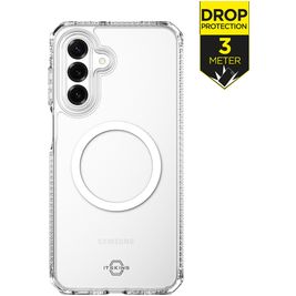 ITSKINS Level 2 HybridMagClear R Coque Transparente Samsung Galaxy A17 MagSafe Coque arrière Rigide Anti-Chocs - Transparent