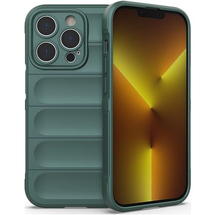 Mobigear Bumpy Coque iPhone 14 Pro Coque arrière en TPU Souple - Vert