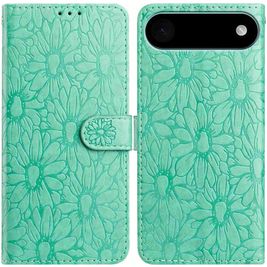 Mobigear Flowers Housse iPhone Air Etui Porte-Monnaie - Vert