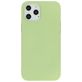 Mobiparts Coque iPhone 12 Pro Max Coque arrière en Silicone - Pistache Green