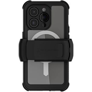 Ghostek Nautical Waterproof Coque iPhone 15 Pro MagSafe Coque arrière Imperméable Rigide Anti-Chocs - Noir