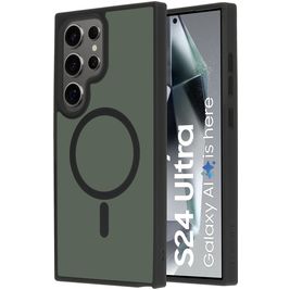 Mobiparts Hardcover Coque Samsung Galaxy S24 Ultra MagSafe Coque arrière Rigide - Satin Black