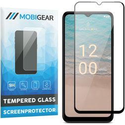 Mobigear Premium Nokia G22 Verre trempé Protection d'écran - Compatible coque - Noir