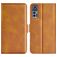 Mobigear Slim Magnet Housse TCL 30 Plus Etui Porte-Monnaie - Cognac
