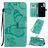 Mobigear Butterfly Xiaomi Redmi Note 8T Étui Portefeuille - Turquoise