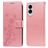 Mobigear Flowers Housse Samsung Galaxy S25 Edge Etui Porte-Monnaie - Rose doré
